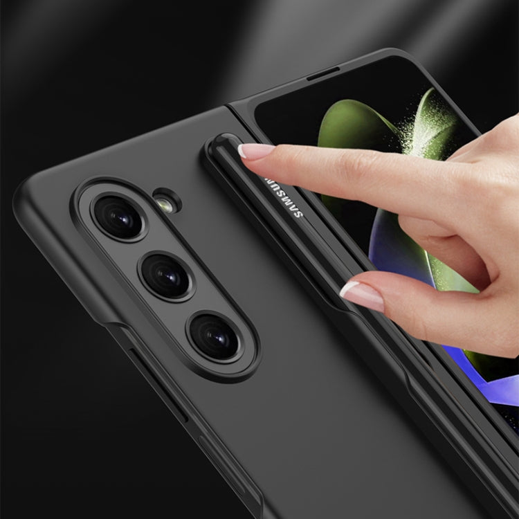 For Samsung Galaxy Z Fold5 GKK Ultra-thin Full Coverage Phone Flip Case with Pen Slot(Gold) - Galaxy Z Fold5 Cases by GKK | Online Shopping South Africa | PMC TechLife | Buy Now Pay Later Mobicred
