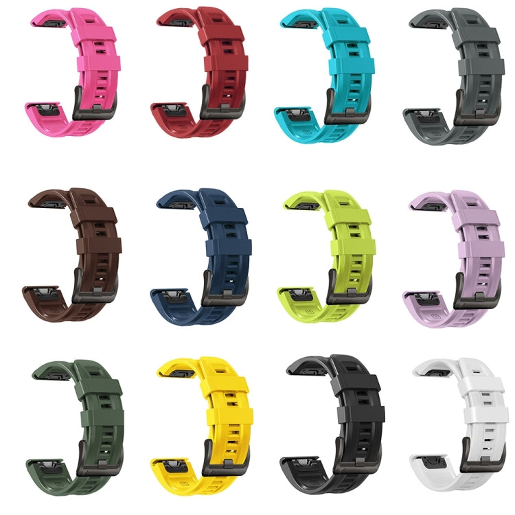 Compatible with Garmin Fenix 7 Pro 47mm Sport Pure Color Silicone Watch Band(White) - free shipping - PMC TechLife - Order now!