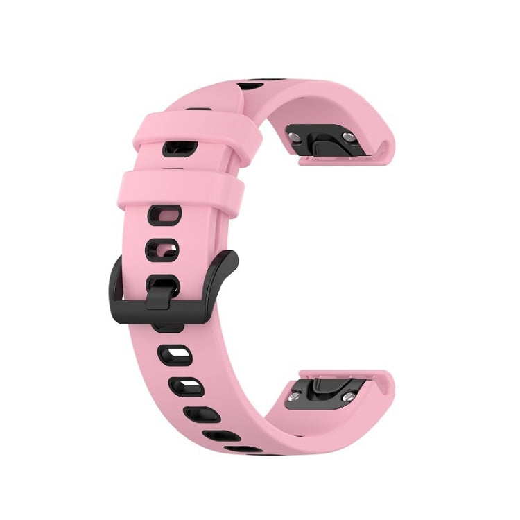 Compatible with Garmin Enduro 2 Sports Two-Color Silicone Watch Band(Pink+Black) - free shipping - PMC TechLife - Order now!