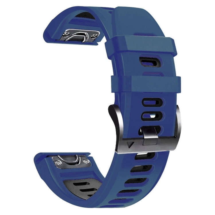 Compatible with Garmin Enduro 2 Sports Two-Color Silicone Watch Band(Midnight Blue+Black) - free shipping - PMC TechLife - Order now!