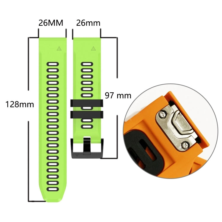 Compatible with Garmin Epix Pro 51mm Sports Two-Color Silicone Watch Band(Midnight Blue+White) - free shipping - PMC TechLife - Order now!