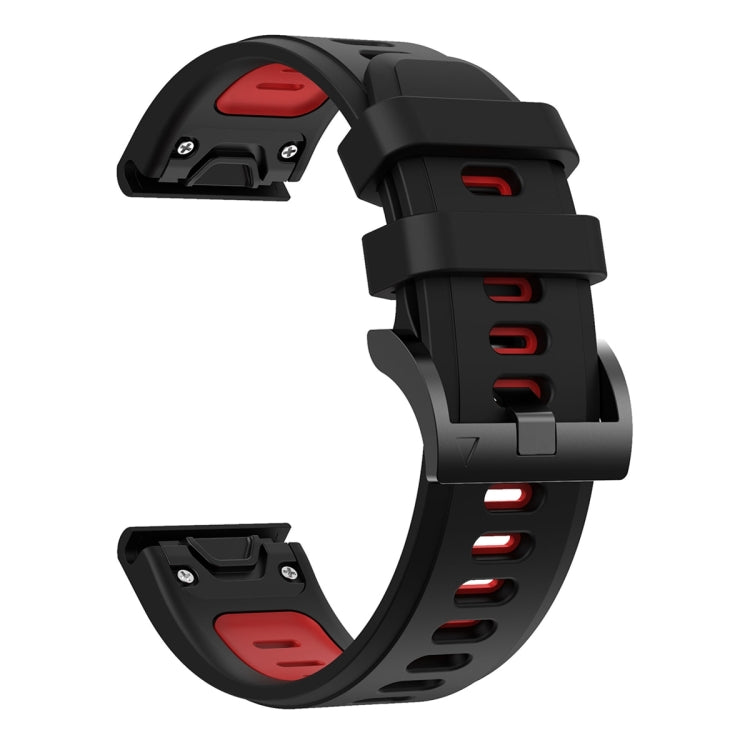Compatible with Garmin Instinct 2 Solar Sports Two-Color Silicone Watch Band(Black+Red) - free shipping - PMC TechLife - Order now!