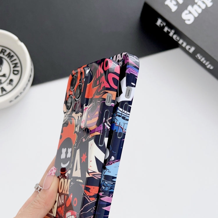 For iPhone SE 2022 / 2020 / 8 / 7 Painted Pattern Precise Hole PC Phone Case(Abstract Flower) - iPhone SE 2022 / 2020 / 8 / 7 Cases by PMC TechLife | Online Shopping South Africa | PMC TechLife