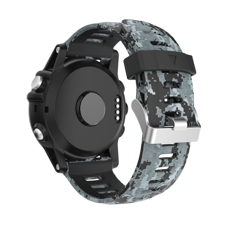 Compatible with Garmin Enduro 2 Camouflage Printed Silicone Watch Band(Black+Digital Camouflage) - free shipping - PMC TechLife - Order now!