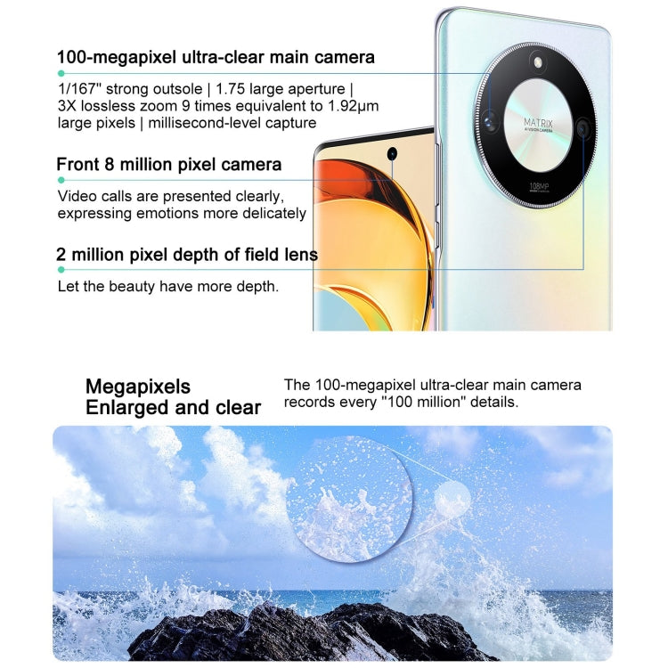 Honor X50 5G, 108MP Camera, 6.78 inch MagicOS 7.1.1 Snapdragon 6 Gen1 Octa Core up to 2.2GHz, Network: 5G, OTG, Not Support Google Play, Memory:16GB+512GB(Black) - free shipping - PMC TechLife - Order now!