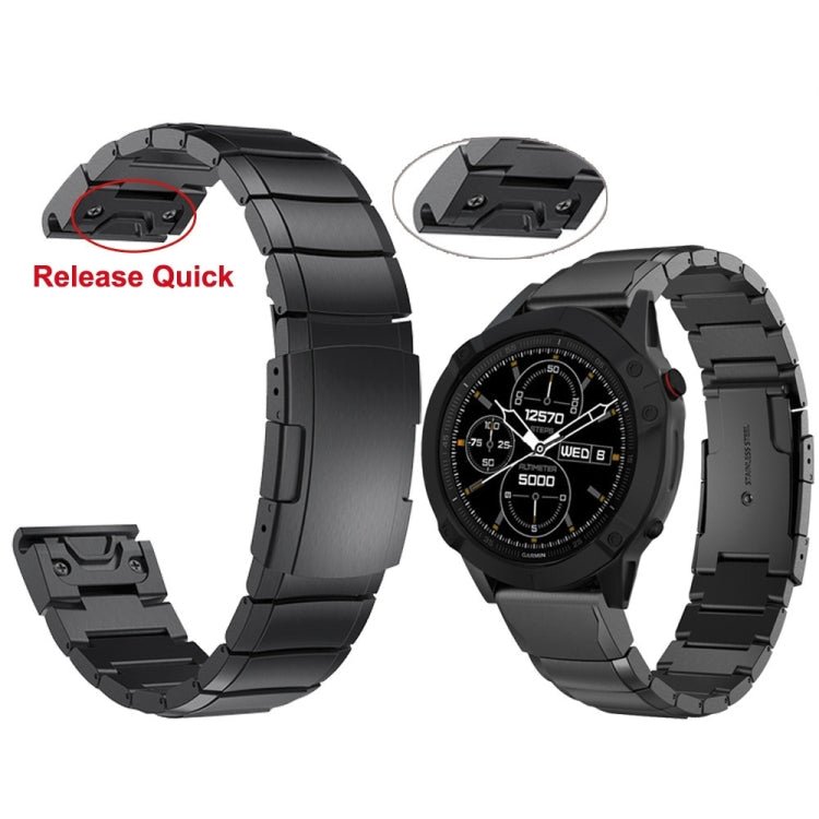 Compatible with Garmin Epix Pro 51mm Tortoise Shell Stainless Steel Watch Band(Sliver) - free shipping - PMC TechLife - Order now!