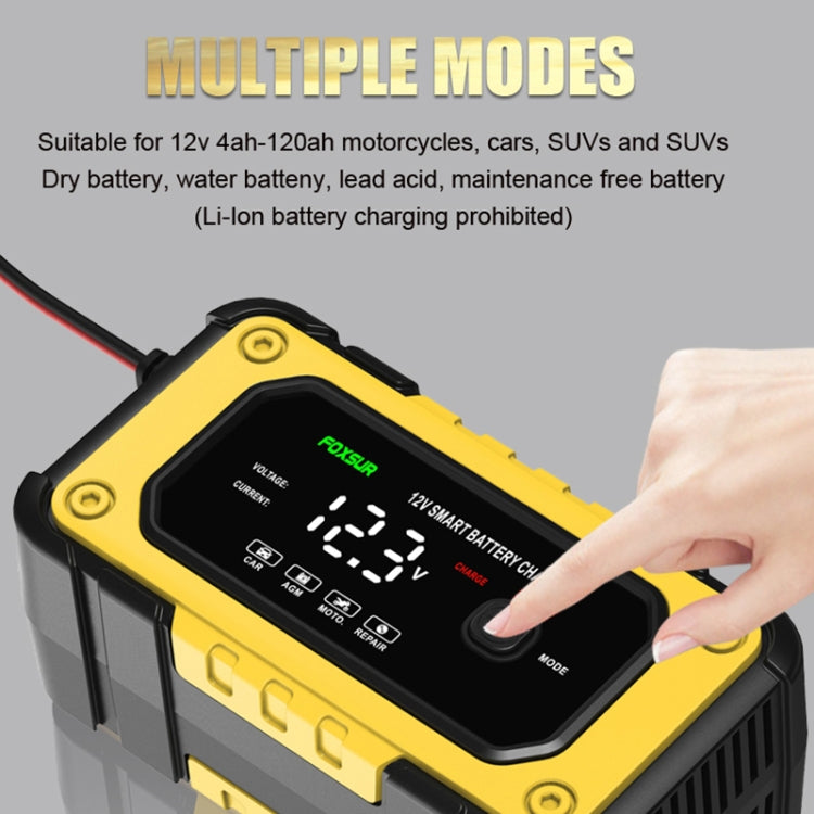 FOXSUR FBC1206E 6A 12V Car / Motorcycle Smart Battery Charger(US Plug) - Battery Charger by FOXSUR | Online Shopping South Africa | PMC TechLife | Buy Now Pay Later Mobicred