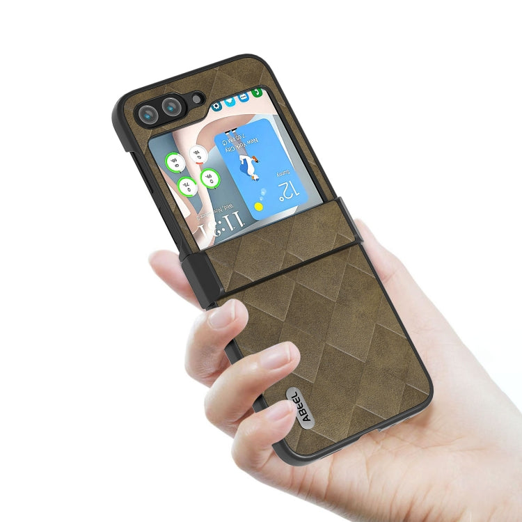 For Samsung Galaxy Z Flip5 ABEEL Weave Plaid PU Phone Case(Green) - free shipping - PMC TechLife - Order now!