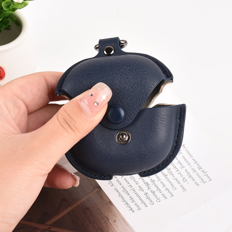For Samsung Galaxy Buds Live / Pro Leather TWS Earphone Protective Case with Hook(Blue) - Samsung Earphone Case by PMC TechLife | Online Shopping South Africa | PMC TechLife