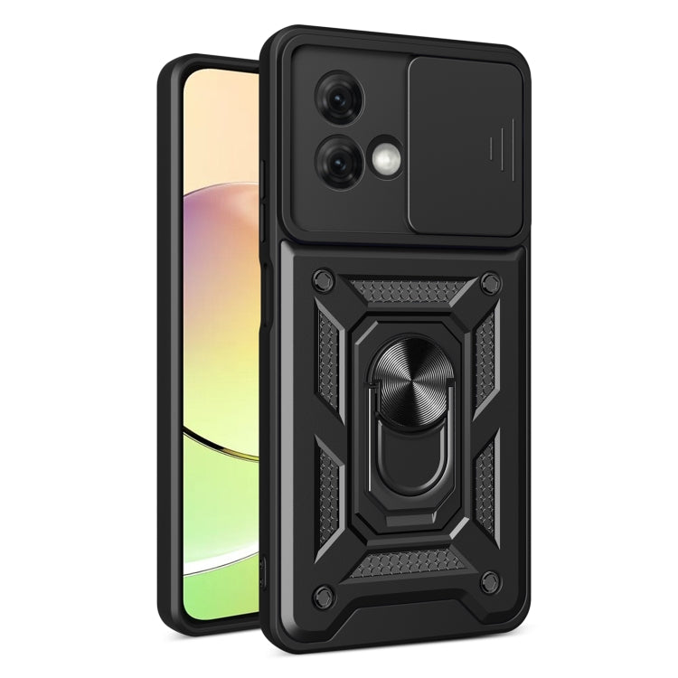 For Motorola Moto G84 Sliding Camera Cover Design TPU+PC Phone Case(Black) - free shipping - PMC TechLife - Order now!