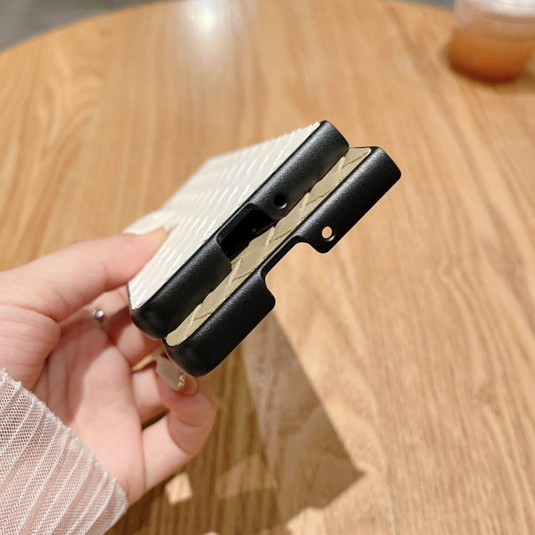 For Samsung Galaxy Z Fold5 5G Woven Texture Folding Phone Case(Grey) - free shipping - PMC TechLife - Order now!