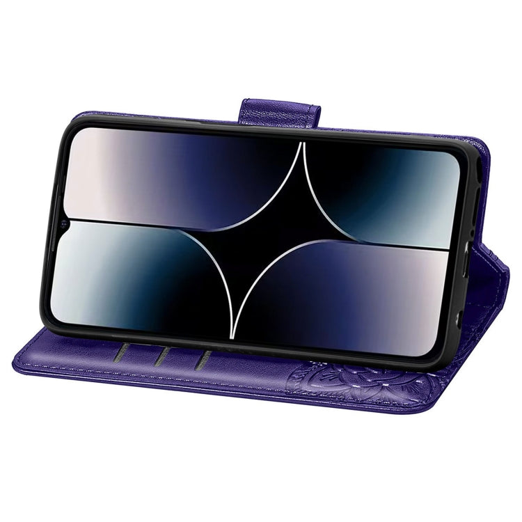 For Ulefone Note 16 Pro Butterfly Love Flower Embossed Leather Phone Case(Dark Purple) - free shipping - PMC TechLife - Order now!