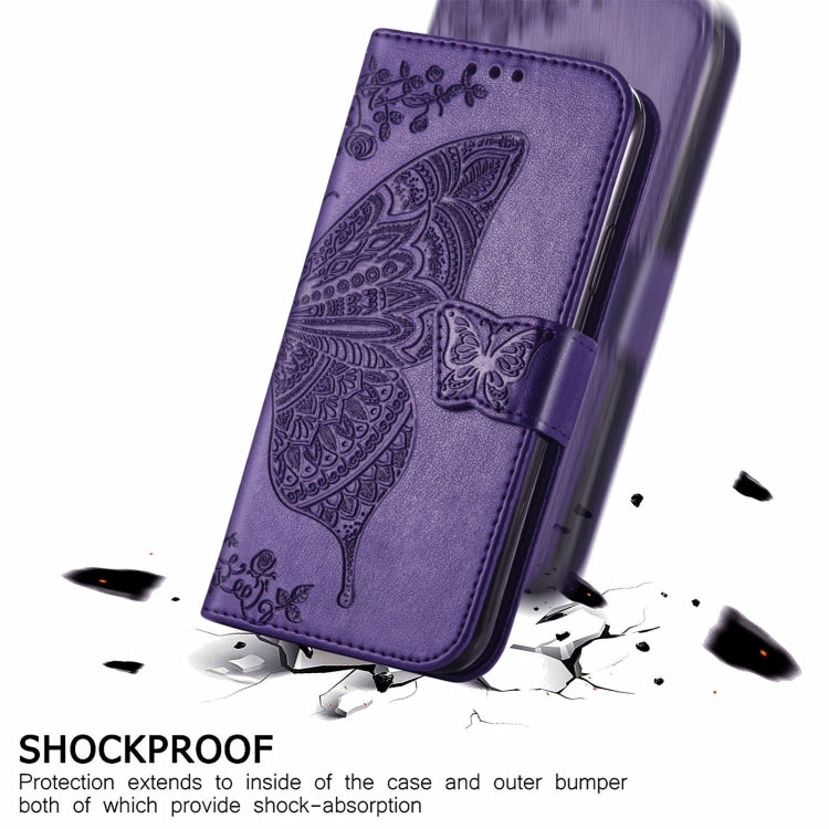 For Ulefone Note 16 Pro Butterfly Love Flower Embossed Leather Phone Case(Dark Purple) - free shipping - PMC TechLife - Order now!