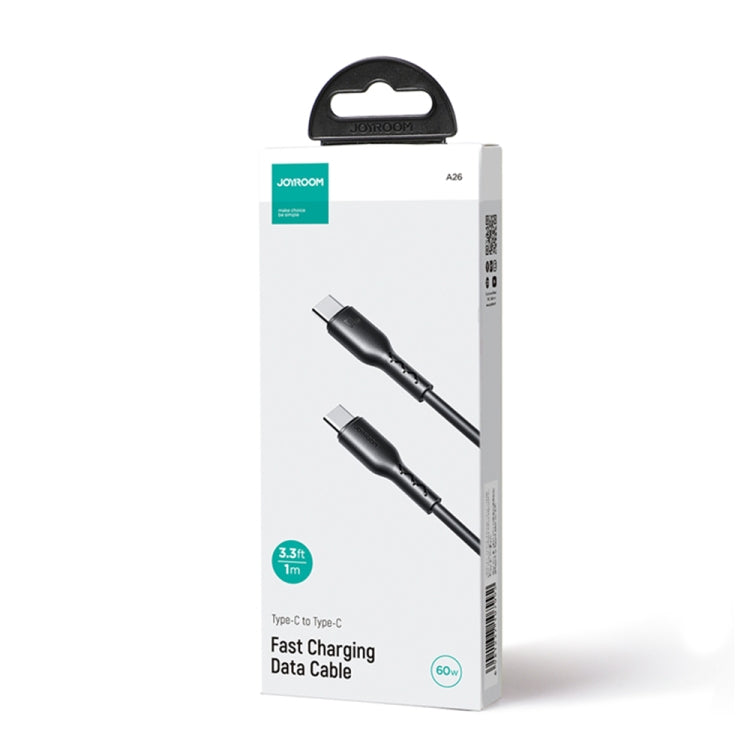 JOYROOM SA26-CC3 Flash Charge Series 60W USB-C / Type-C to USB-C / Type-C Fast Charging Data Cable, Cable Length:1m(Black) - USB-C & Type-C Cable by JOYROOM | Online Shopping South Africa | PMC TechLife | Buy Now Pay Later Mobicred