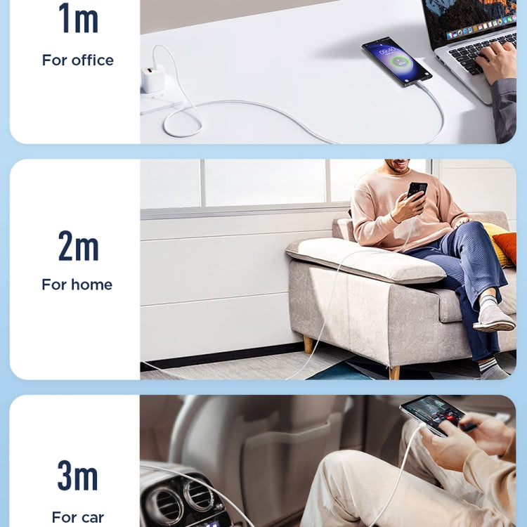 JOYROOM SA26-AC3 Flash Charge Series 3A USB to USB-C / Type-C Fast Charging Data Cable, Cable Length:1m(Black) - USB-C & Type-C Cable by JOYROOM | Online Shopping South Africa | PMC TechLife | Buy Now Pay Later Mobicred