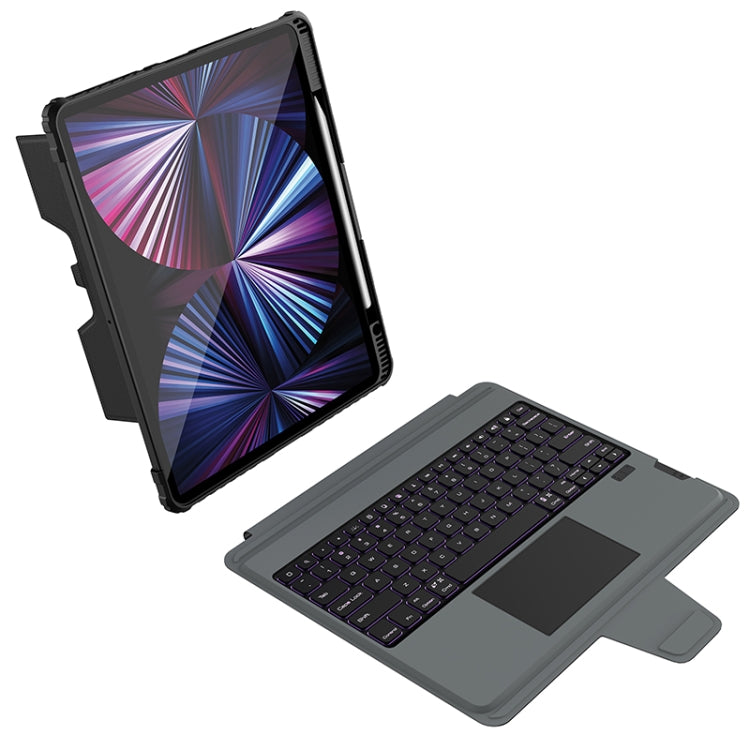 For iPad Pro 12.9 2020/2021/2022 Nillkin Bumper Combo Keyboard Case with Backlight - free shipping - PMC TechLife - Order now!