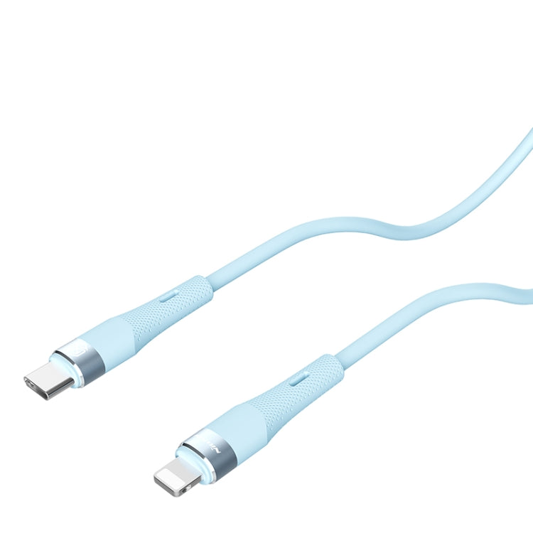 Nillkin 2.4A USB-C/Type-C to 8 Pin Silicone Data Cable, Length: 1.2m(Blue) - free shipping - PMC TechLife - Order now!