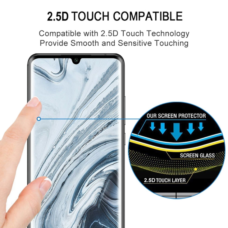 For Xiaomi Mi Note 10 Lite 25 PCS 3D Curved Edge Full Screen Tempered Glass Film(Black) -  by PMC TechLife | Online Shopping South Africa | PMC TechLife