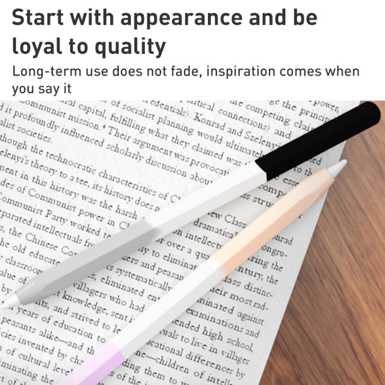 For Apple Pencil 2 LOVE MEI Rainbow Liquid Silicone Protective Pen Case(Purple) - Pencil Accessories by LOVE MEI | Online Shopping South Africa | PMC TechLife