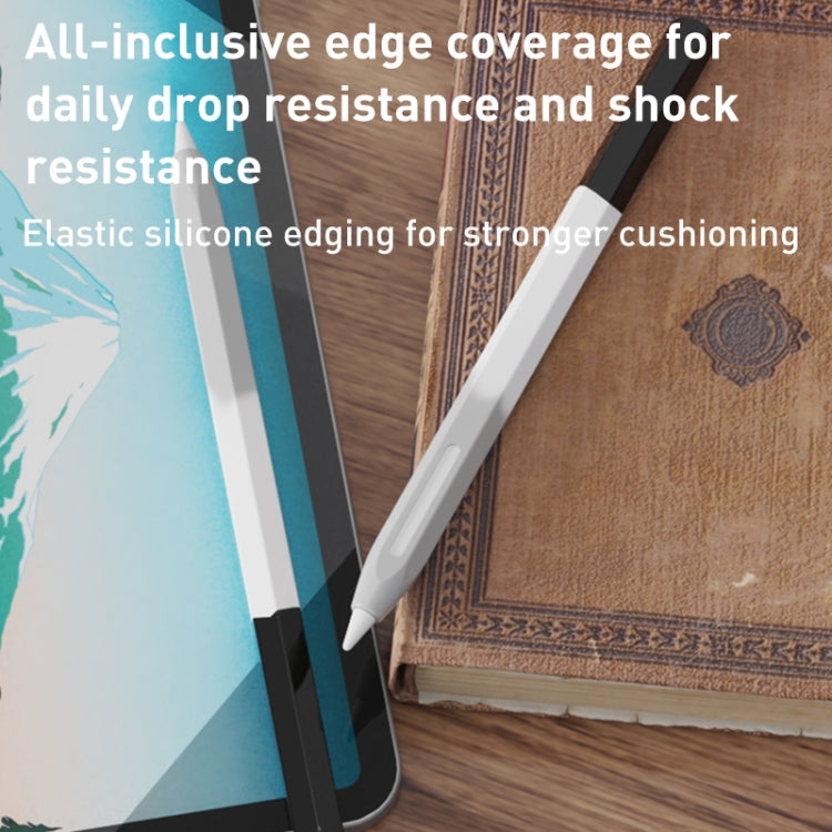 For Apple Pencil 2 LOVE MEI Rainbow Liquid Silicone Protective Pen Case(Yellow) - Pencil Accessories by LOVE MEI | Online Shopping South Africa | PMC TechLife