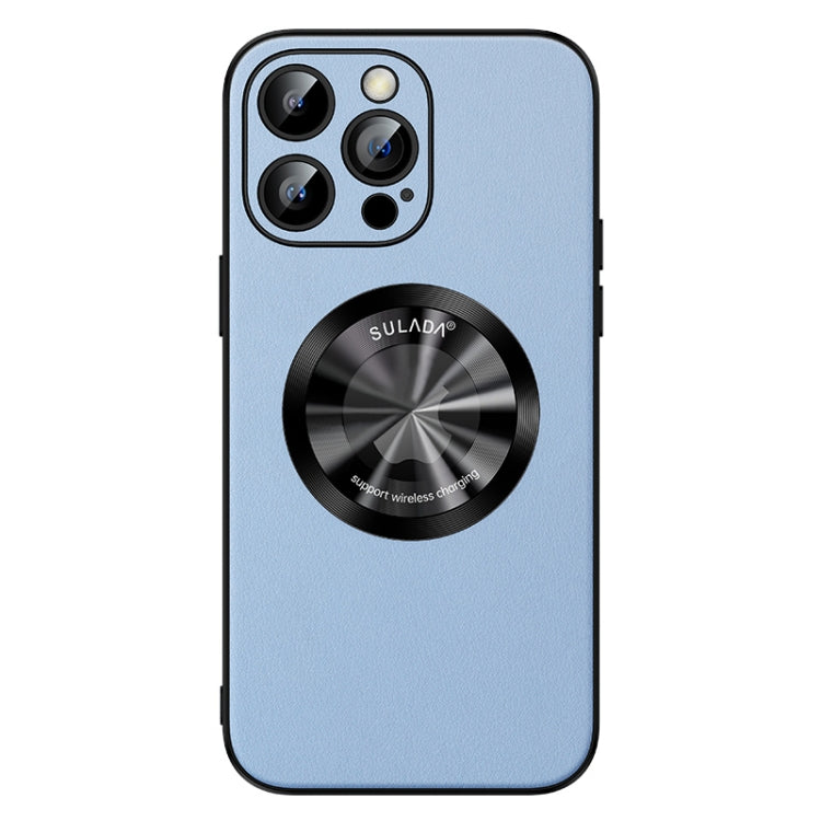 For iPhone 12 Pro Max SULADA Microfiber Leather MagSafe Magnetic Phone Case(Sierra Blue) - iPhone 12 Pro Max Cases by SULADA | Online Shopping South Africa | PMC TechLife | Buy Now Pay Later Mobicred