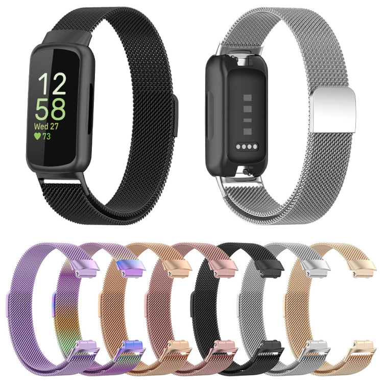 For Fitbit Inspire 3 Milanese Metal Watch Band(Silver) - Watch Bands by PMC TechLife | Online Shopping South Africa | PMC TechLife | Buy Now Pay Later Mobicred