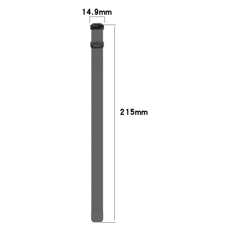 For Fitbit Inspire 3 Milanese Metal Watch Band(Silver) - Watch Bands by PMC TechLife | Online Shopping South Africa | PMC TechLife | Buy Now Pay Later Mobicred