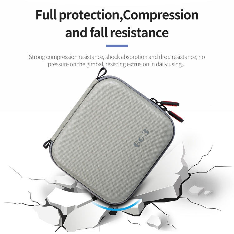 For Insta360 Go 3 STARTRC Portable PU Storage Box Case(Grey) - free shipping - PMC TechLife - Order now!