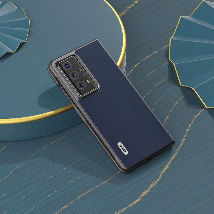For Honor Magic V2 ABEEL Genuine Leather Xiaoya Series Phone Case(Blue) - free shipping - PMC TechLife - Order now!