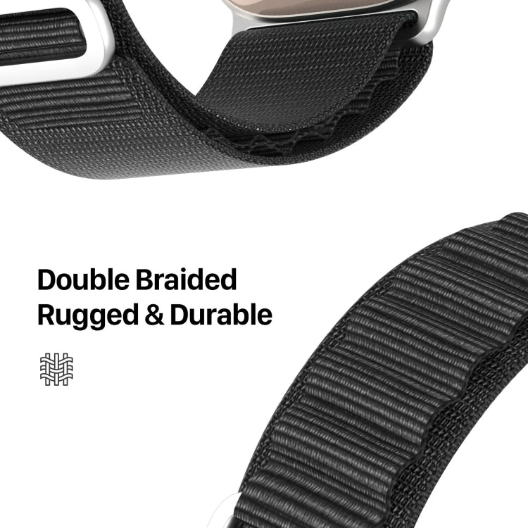 For Apple Watch SE 2023 40mm DUX DUCIS GS Series Nylon Loop Watch Band(Black) - Watch Bands by DUX DUCIS | Online Shopping South Africa | PMC TechLife | Buy Now Pay Later Mobicred
