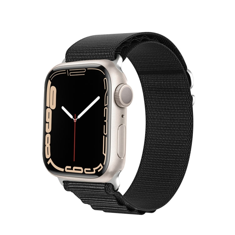 For Apple Watch SE 2023 44mm DUX DUCIS GS Series Nylon Loop Watch Band(Black) - Watch Bands by DUX DUCIS | Online Shopping South Africa | PMC TechLife | Buy Now Pay Later Mobicred