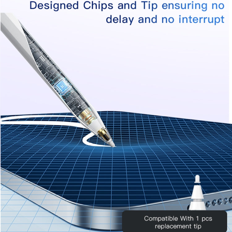 Yesido ST10 Dual Mode Active Magnetic Capacitive Stylus(White) - Stylus Pen by Yesido | Online Shopping South Africa | PMC TechLife | Buy Now Pay Later Mobicred