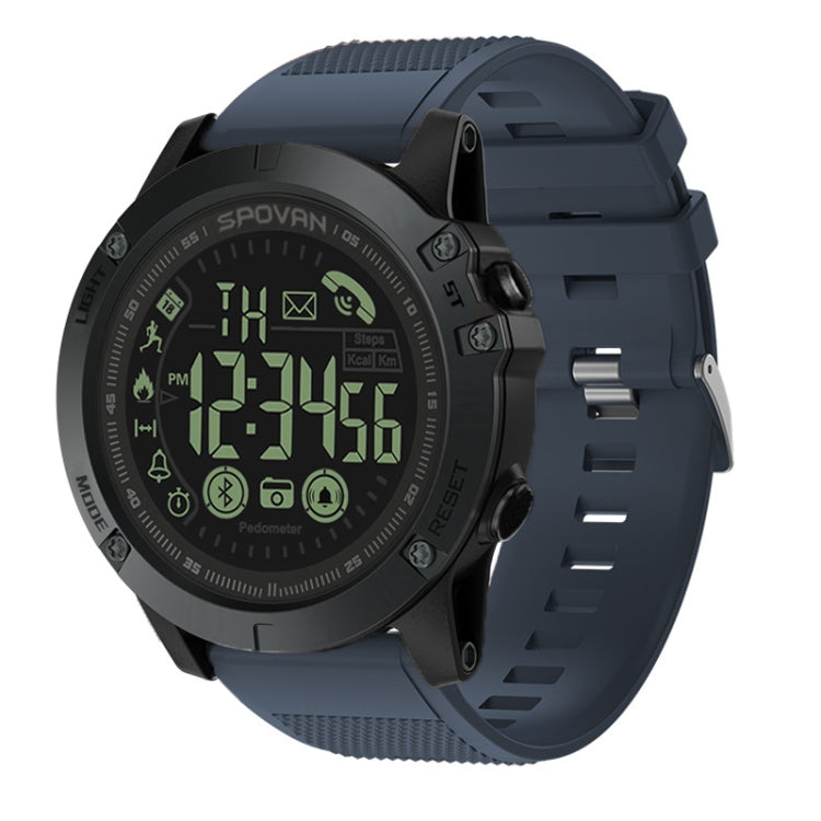 SPOVAN PR1 Outdoor Waterproof Luminous Bluetooth Smart Watch(Blue) - Smart Watches by SPOVAN | Online Shopping South Africa | PMC TechLife | Buy Now Pay Later Mobicred