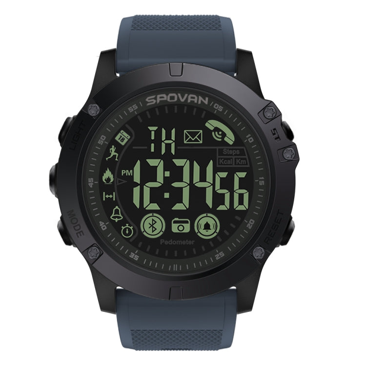 SPOVAN PR1 Outdoor Waterproof Luminous Bluetooth Smart Watch(Blue) - Smart Watches by SPOVAN | Online Shopping South Africa | PMC TechLife | Buy Now Pay Later Mobicred
