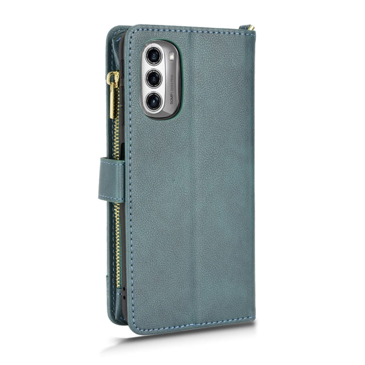 For Motorola Moto G52J 5G Litchi Texture Zipper Leather Phone Case(Green) - free shipping - PMC TechLife - Order now!