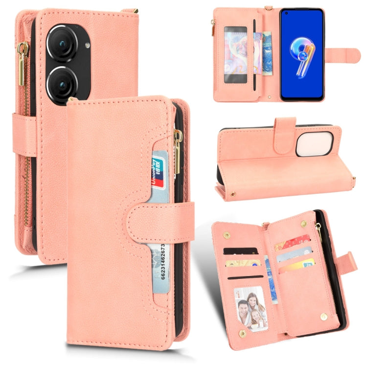 For ASUS Zenfone 10 / 9 Litchi Texture Zipper Leather Phone Case(Pink) - free shipping - PMC TechLife - Order now!