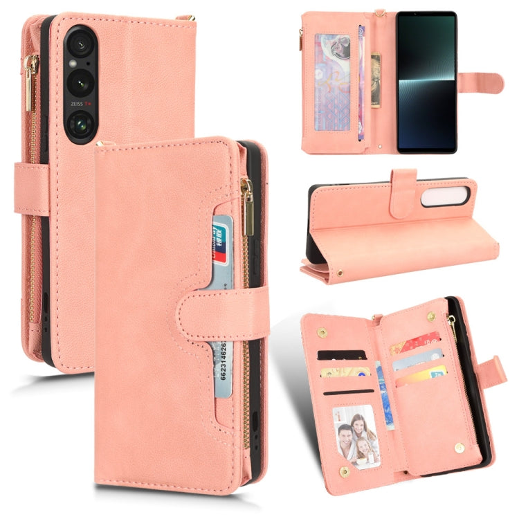 For Sony Xperia 1��� Litchi Texture Zipper Leather Phone Case(Pink) - free shipping - PMC TechLife - Order now!
