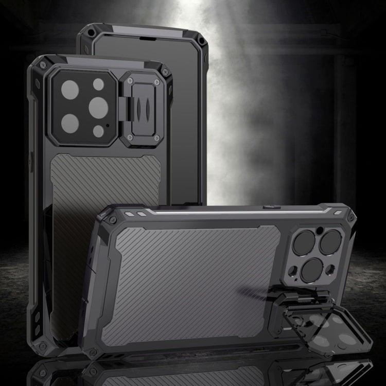 For iPhone 14 Pro Max LK MagSafe Shockproof Life Waterproof Dustproof Metal Phone Case(Black) - free shipping - PMC TechLife - Order now!