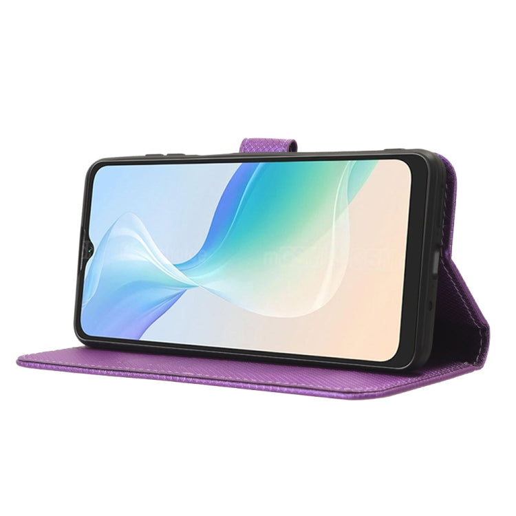 For Blackview Oscal C30 / C30 Pro Diamond Texture Leather Phone Case(Purple) - free shipping - PMC TechLife - Order now!