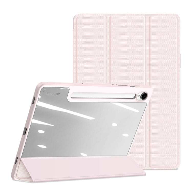 For Samsung Galaxy Tab S10 FE / S9 FE / S9 DUX DUCIS TOBY Series Antiskid Leather Tablet Case with Sleep / Wake-up Function(Pink) - free shipping - PMC TechLife - Order now!