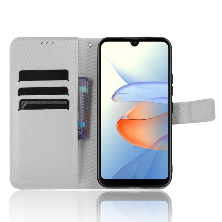 For ZTE Blade L220 Diamond Texture Leather Phone Case(White) - free shipping - PMC TechLife - Order now!