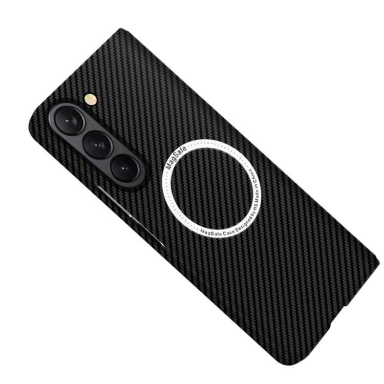 For Samsung Galaxy Z Fold5 Carbon Fiber Texture MagSafe Magnetic Phone Case(Black) - free shipping - PMC TechLife - Order now!
