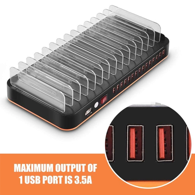 WLX-815P 180W 15 Ports USB Fast Charging Dock Smart Charger with Holder, AU Plug - free shipping - PMC TechLife - Order now!