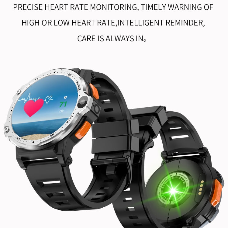 ZGP PG999 1.54 inch HD Round Screen 4G Smart Watch Android 8.1, Specification:2GB+16GB(Silver) - free shipping - PMC TechLife - Order now!