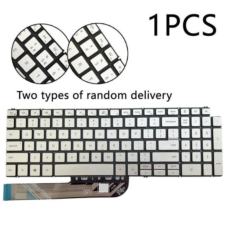 For Dell Inspiron 15 7590 / 7791 / 5584 US Version Backlight Laptop Keyboard(Silver) - Dell Spare Parts by PMC TechLife | Online Shopping South Africa | PMC TechLife
