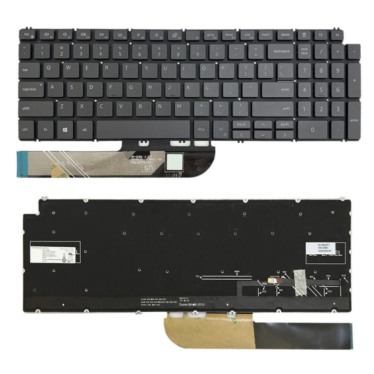 For Dell Inspiron 15 7590 / 7791 / 5584 US Version Backlight Laptop Keyboard(Black) - Dell Spare Parts by PMC TechLife | Online Shopping South Africa | PMC TechLife | Buy Now Pay Later Mobicred