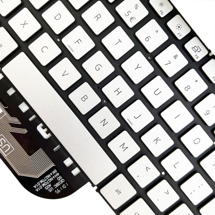 For Dell Inspiron 7490 / Vostro 5390 US Version Backlight Laptop Keyboard(Silver) - Dell Spare Parts by PMC TechLife | Online Shopping South Africa | PMC TechLife