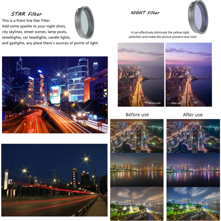 For Insta360 GO 2 / GO 3 JSR LS Series Camera Lens Filter, Filter:8 in 1 UV CPL ND8/16/32/64 STAR NIGHT - free shipping - PMC TechLife - Order now!