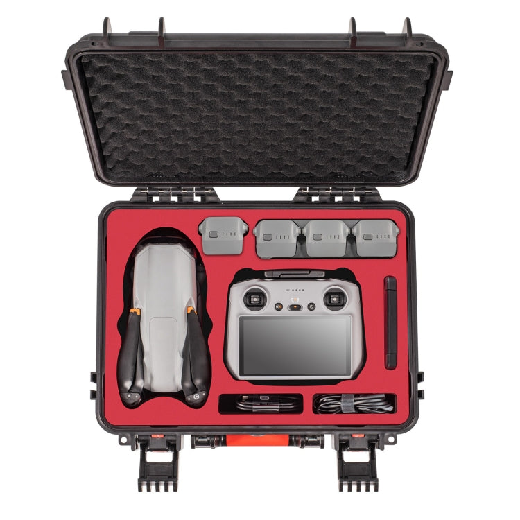 For DJI Air 3 / RC2 / N2 STARTRC Waterproof PP Drone Kit Suitcase Storage Box(Black) - free shipping - PMC TechLife - Order now!