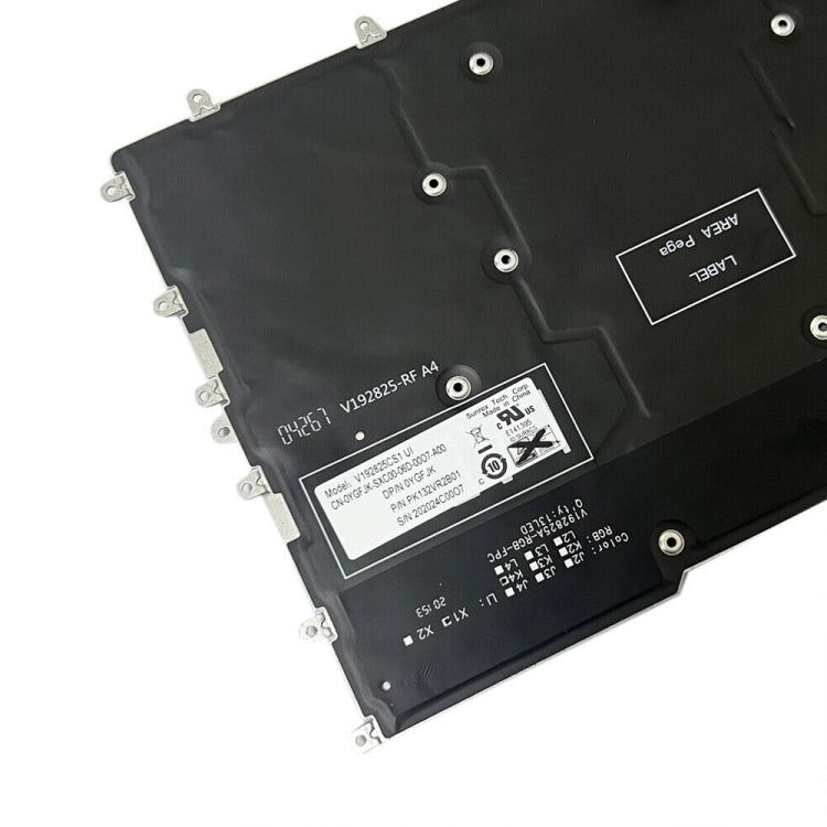 For Dell Alienware M15 / R3 / R4 US Version RGB Backlight Laptop Keyboard(YGFJK PK132VR2B01) - free shipping - PMC TechLife - Order now!